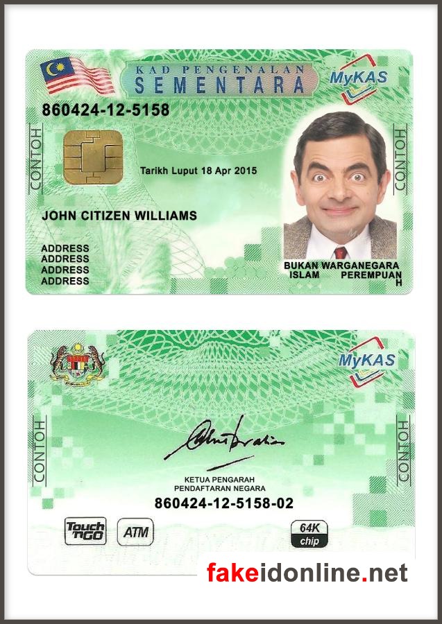 Malta Resident Permit Card PSD Template